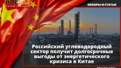 Российский углеводородный сектор получит долгосрочные выгоды от энергетического кризиса в Китае
