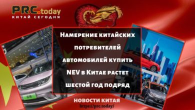 Намерение китайских потребителей автомобилей купить NEV в Китае растет шестой год подряд