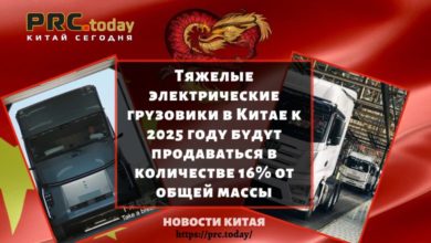 Тяжелые электрические грузовики в Китае к 2025 году будут продаваться в количестве 16% от общей массы