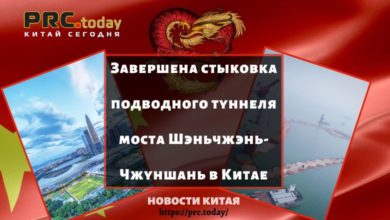 Завершена стыковка подводного туннеля моста Шэньчжэнь-Чжуншань в Китае