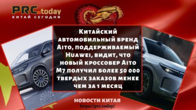 Китайский автомобильный бренд Aito, поддерживаемый Huawei, видит, что новый кроссовер Aito M7 получил более 50 000 твердых заказов менее чем за 1 месяц