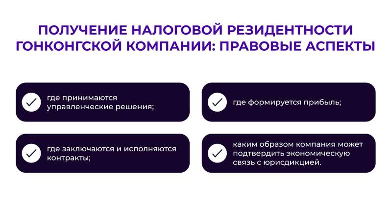 Получение налоговой резидентности гонконгской компании